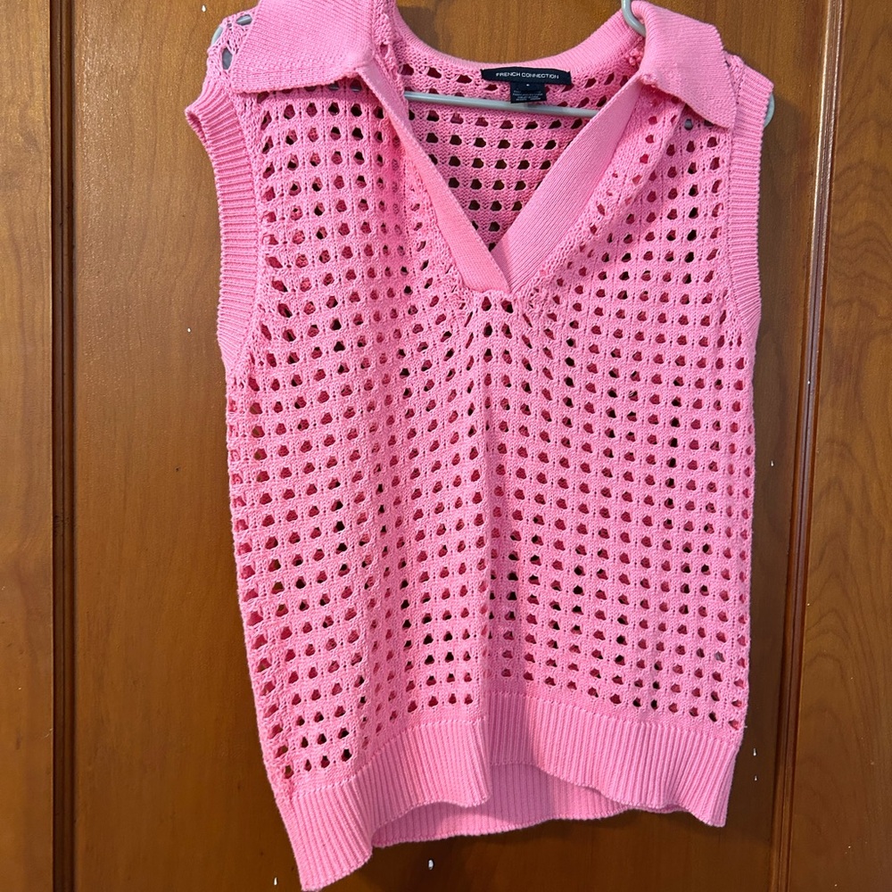 French Connection Pink Knit Top
